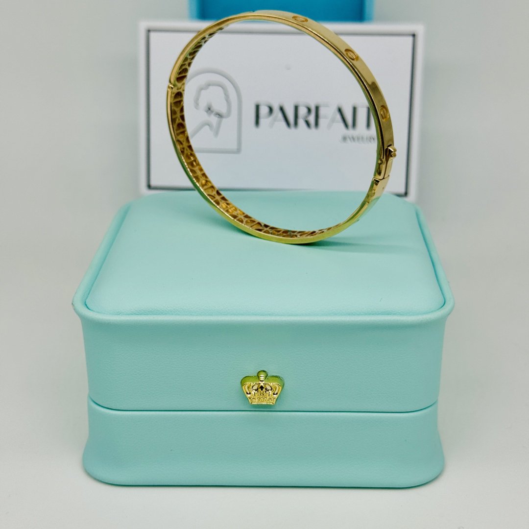 Браслет PARFAIT JEWELRY PJ_КартББР_04 длина 19 см, вес 9.3 г золото, плетение обод купить,NaN