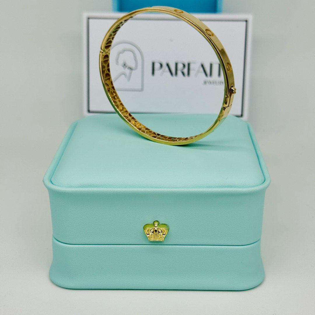 Браслет PARFAIT JEWELRY PJ_КартББР_04 длина 19 см, вес 9.3 г золото, плетение обод купить,NaN