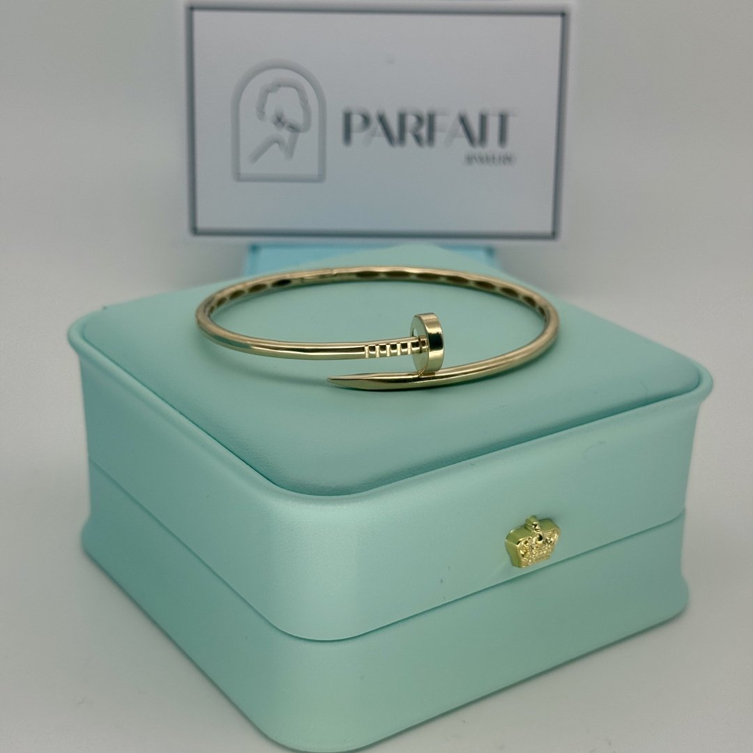Браслет PARFAIT JEWELRY PJ_ГвоздикБР_02 длина 18 см, вес 6.9 г золото, плетение обод купить,NaN