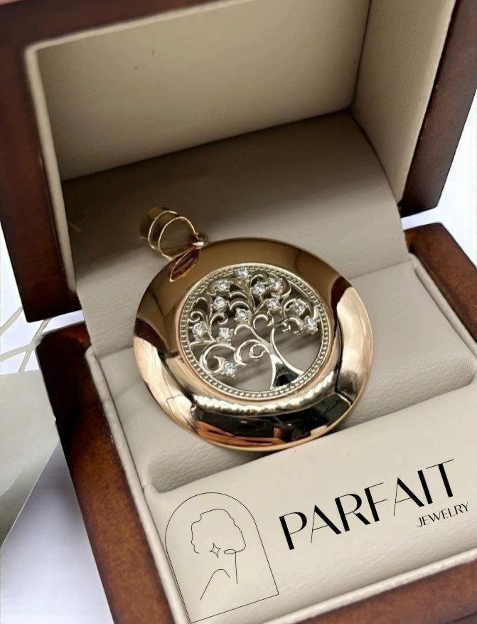 Колье PARFAIT JEWELRY Колье_Дерево_жизни_PJ25 длина 55 см вес 12.1 г золото, фианит купить,NaN