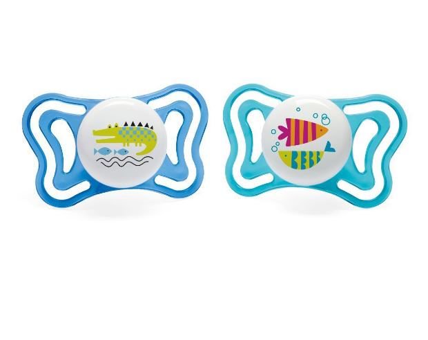 Пустышка Chicco силикон Physio Light 16м+ 2 шт  купить,NaN