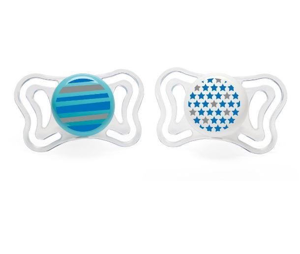 Пустышка Chicco силикон Physio Light 6м+ 2 шт Boy  купить,NaN