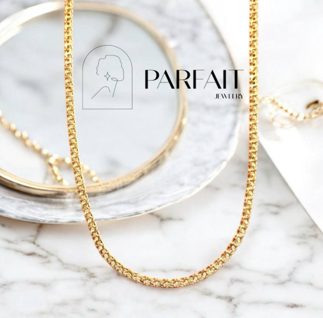 Цепь PARFAIT JEWELRY GFC_PJ_Бисмарк_Цепь_0031 длина 55 см, вес 4 г золото, плетение бисмарк купить,NaN