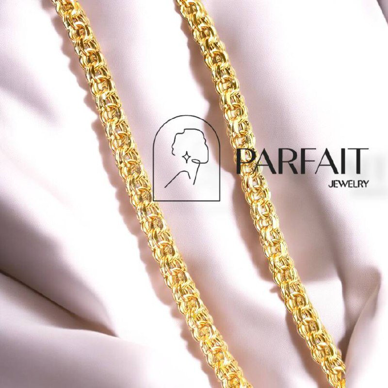 Цепь PARFAIT JEWELRY GFC_PJ_Бисмарк_Цепь_0026 длина 55 см, вес 3.75 г золото, плетение бисмарк купить,NaN
