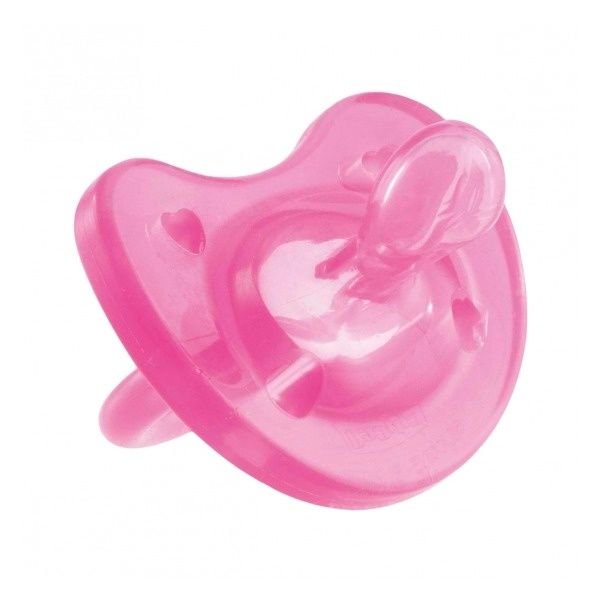 Пустышка Chicco силикон Physio Soft 6-16 м розовая 