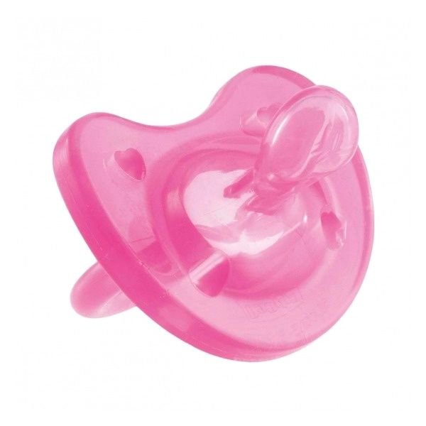 Пустышка Chicco силикон Physio Soft 6-16 м розовая  купить,NaN