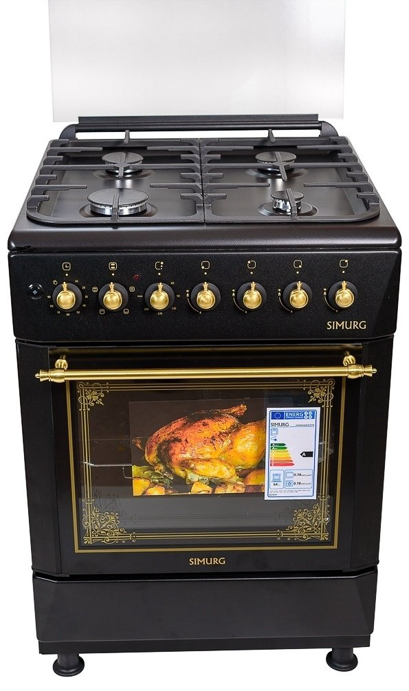 Кухонная плита SIMURG FK6406 GAZB-RUS черный