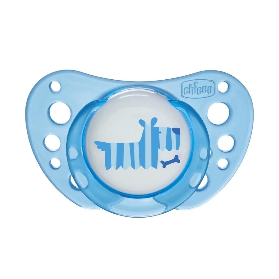 Пустышка Chicco Physio Air 2 шт 0-6м голубая купить,NaN