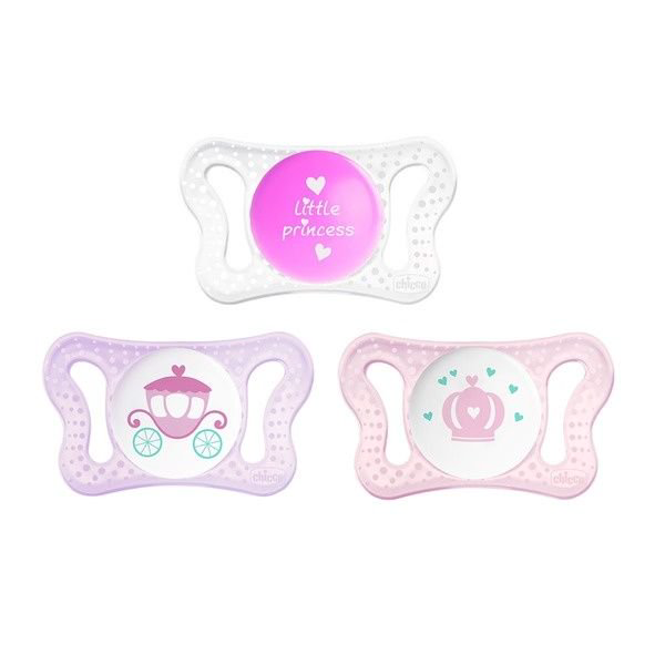 Пустышка Chicco Micro 2 шт 0+ розовая  купить,NaN