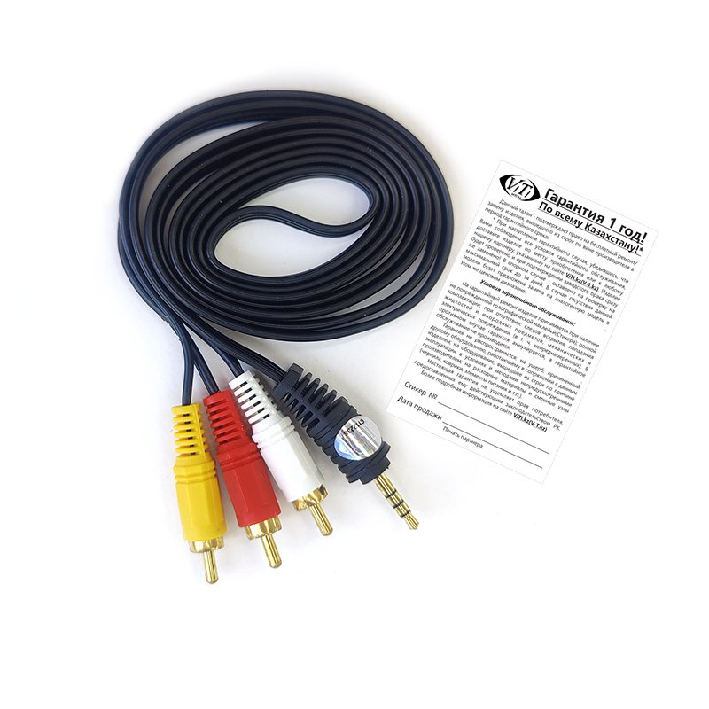 Аудио Кабель ViTi 3.5m-3RCA 1.5м черный купить,1231