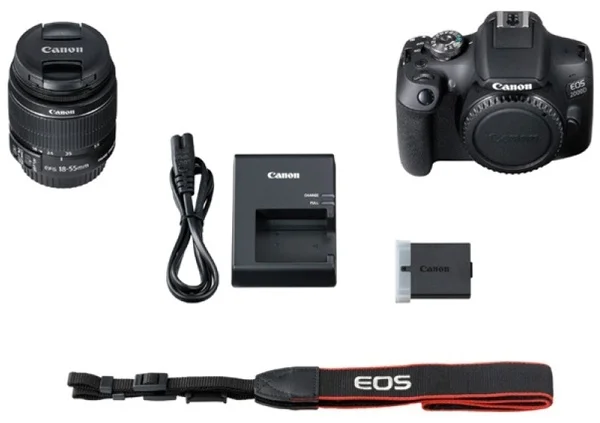 Фотокамера Canon EOS 2000D Kit EF-S 18-55 III Black - ForteMarket Фотокамера Canon EOS 2000D Kit EF-S 18-55 III Black купить,0