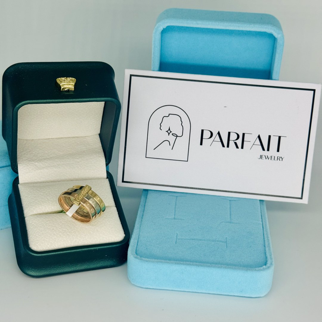 Кольцо PARFAIT JEWELRY PJ_3цвета_07 размер 18 вес 3.5 г золото, без вставок