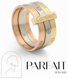 Кольцо PARFAIT JEWELRY PJ_3цвета_07 размер 18 вес 3.5 г золото, без вставок
