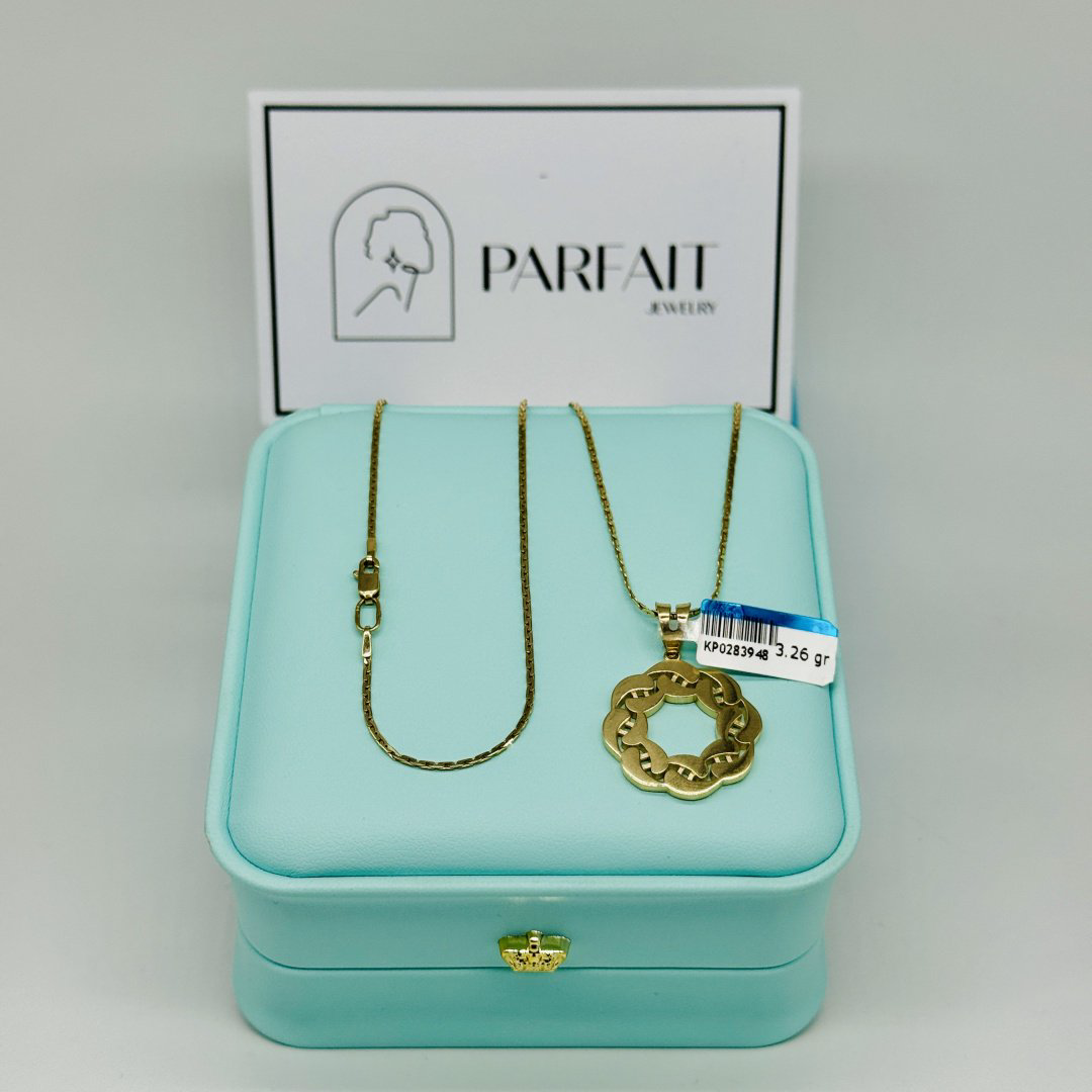 Колье PARFAIT JEWELRY PJ_Банан_КругБ_55_2 длина 55 см вес 6.96 г золото, без вставок купить,NaN