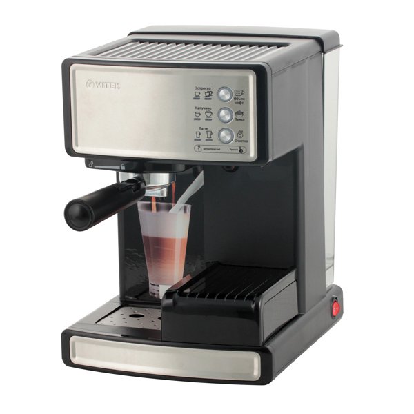 Кофеварка Vitek VT-1514 серебристая