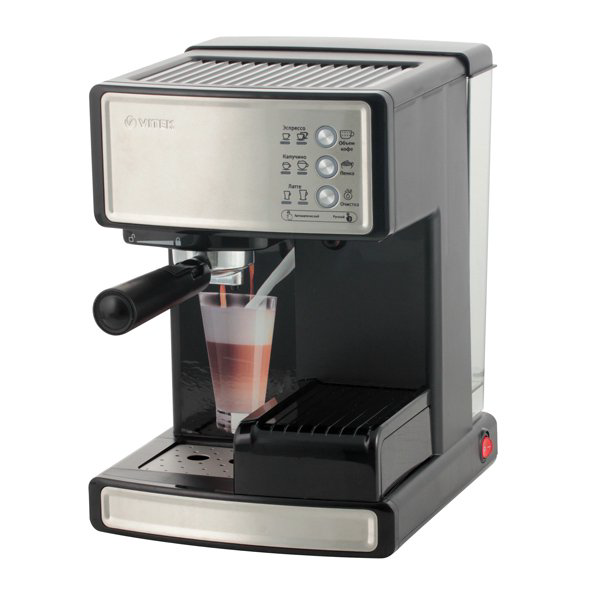 Кофеварка Vitek VT-1514 серебристая - ForteMarket Кофеварка Vitek VT-1514 серебристая купить,72802
