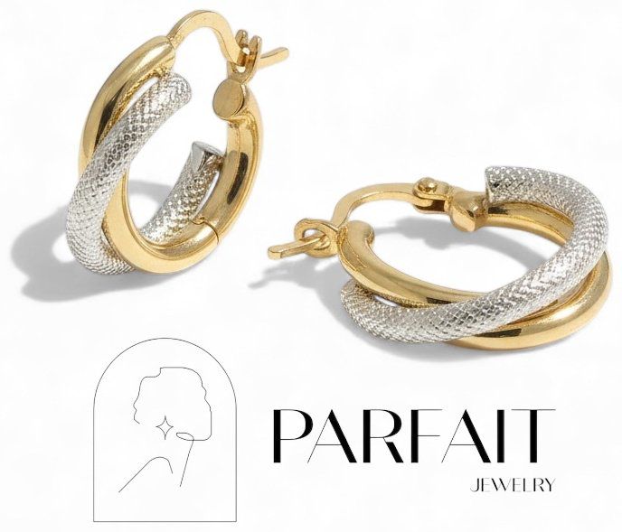 Конго PARFAIT JEWELRY PJ_Конго_Двойка_02 вес 2.65 г золото, без вставок купить,NaN