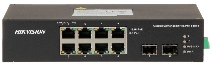 Коммутатор Hikvision DS-3T0310HP/No Power unit