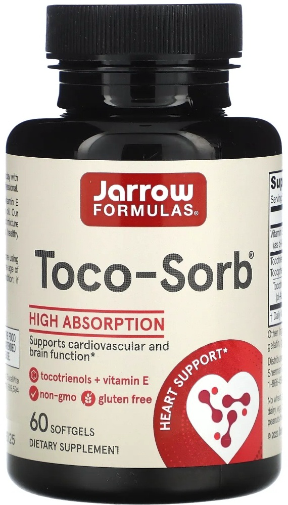 Jarrow Formulas Таблетки Toco-Sorb смесь токотриенолов и витамина Е 60 шт/уп - ForteMarket Jarrow Formulas Таблетки Toco-Sorb смесь токотриенолов и витамина Е 60 шт/уп купить,15000