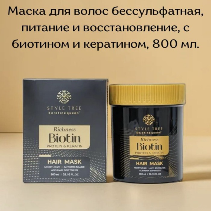 Набор по уходу за волосами Style tree Biotin 4 предмета купить,NaN