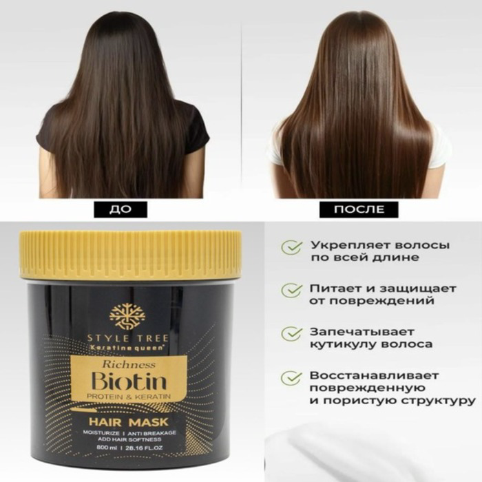 Набор по уходу за волосами Style tree Biotin 4 предмета купить,NaN