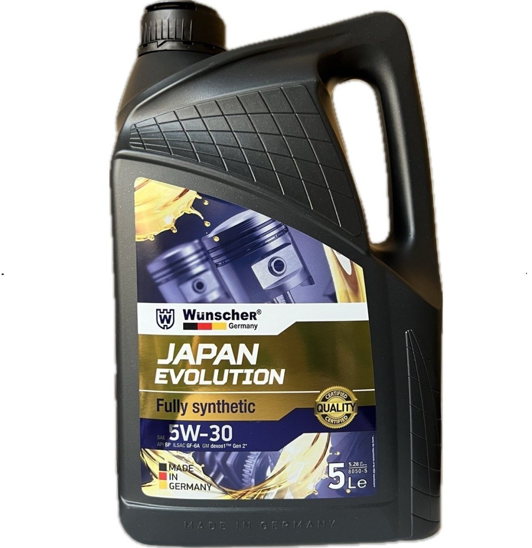 Моторное масло Синтетическое WUNSCHER Japan Evolution 5W-30 5 л купить,NaN