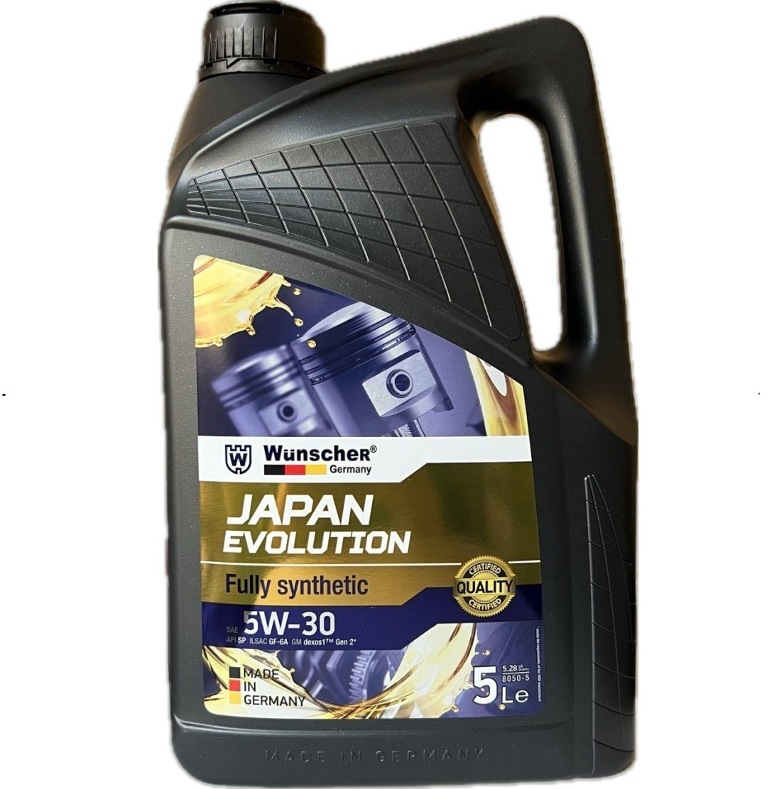 Моторное масло Синтетическое WUNSCHER Japan Evolution 5W-30 5 л купить,NaN