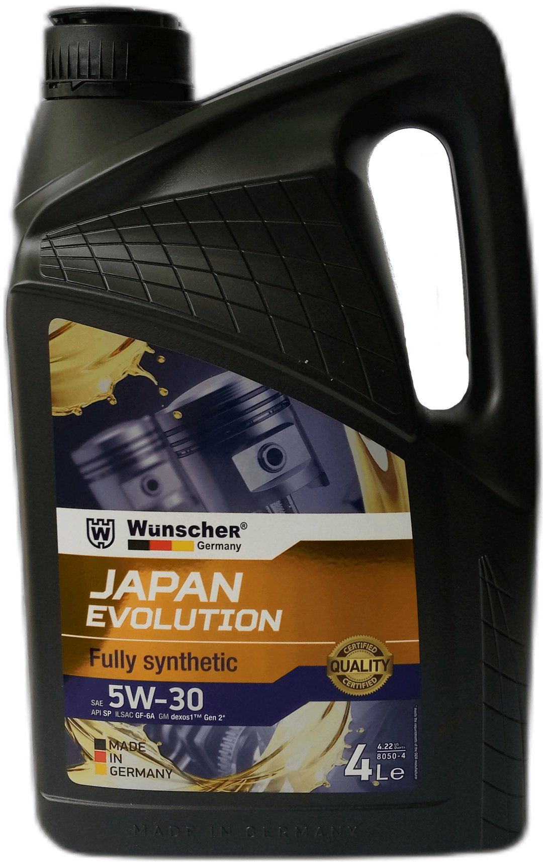 Моторное масло Синтетическое WUNSCHER JAPAN EVOLUTION 5W-30 4 л купить,NaN