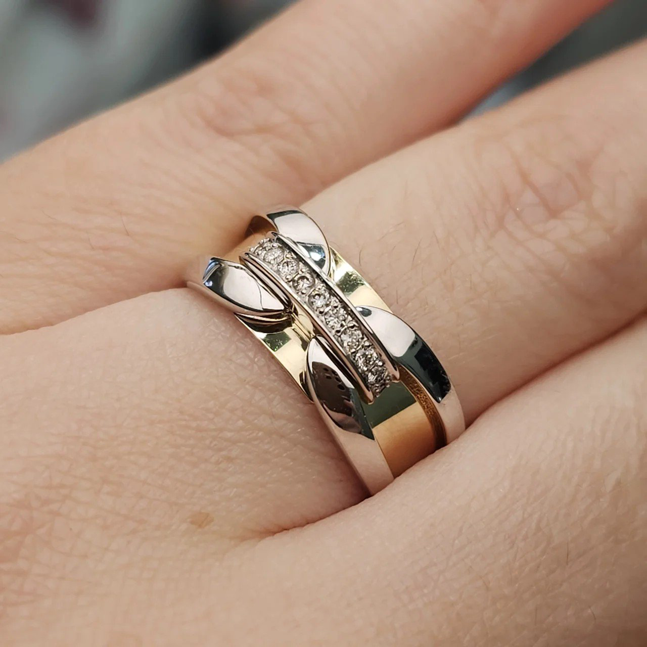 Кольцо Deimantas 108717910 18р 3,28гр 0,092ct. купить,NaN
