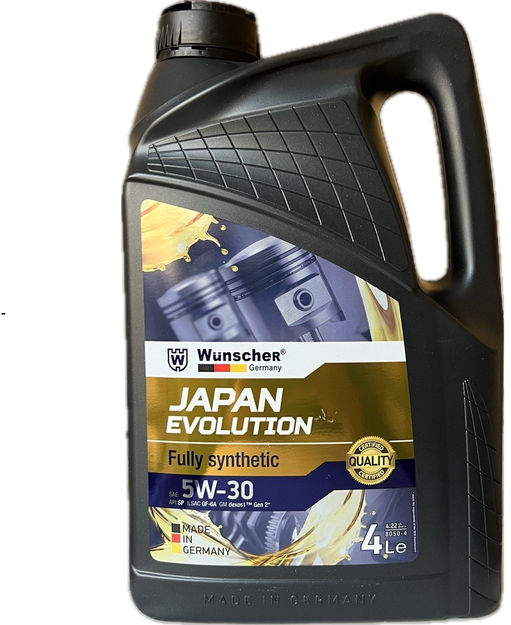 Моторное масло Синтетическое WUNSCHER JAPAN EVOLUTION 5W-30 4 л купить,NaN