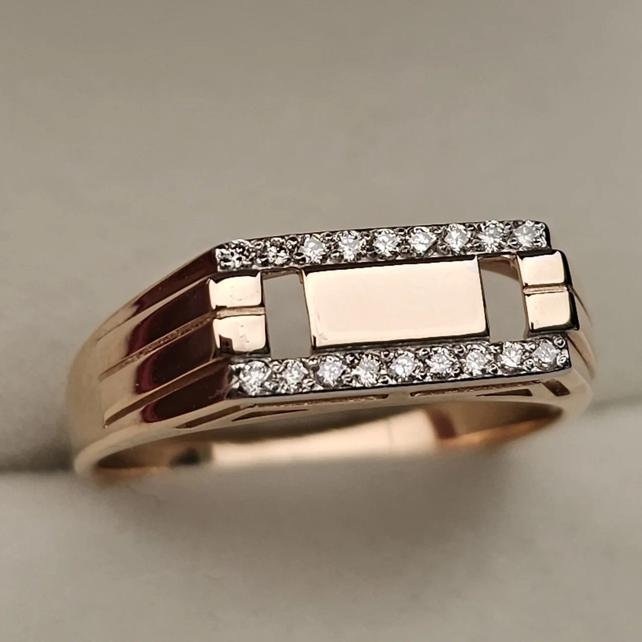 Мужская печатка Deimantas 108717933 20р 3,59гр 0,154ct. купить,NaN
