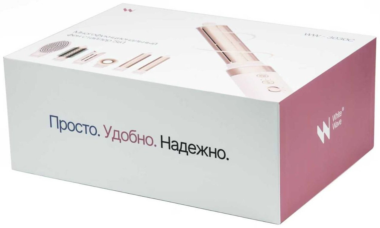 Фен-стайлер 6в1 White Wave WW-3030C с дорожной сумочкой 1400 Вт купить,NaN