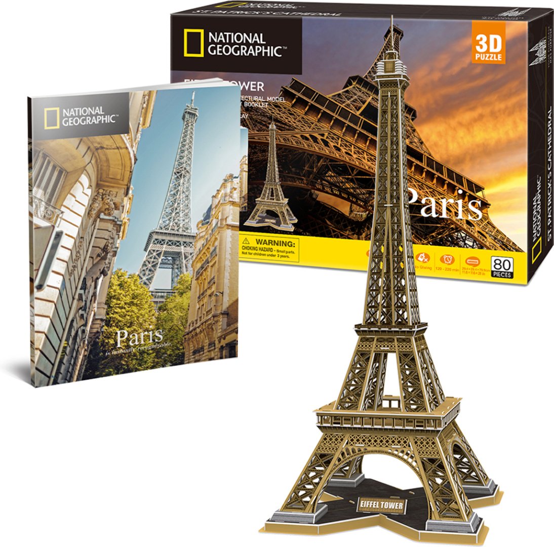 Пазлы CubicFun National Geographic Париж DS0998h 80 деталей  купить,NaN