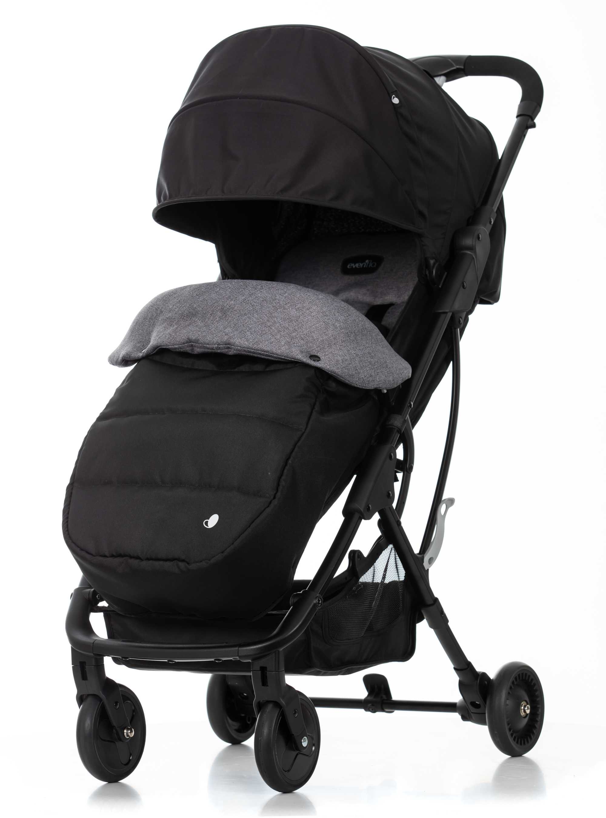 Коляска с накидкой Evenflo Zipon Plus Black-Grey купить,NaN