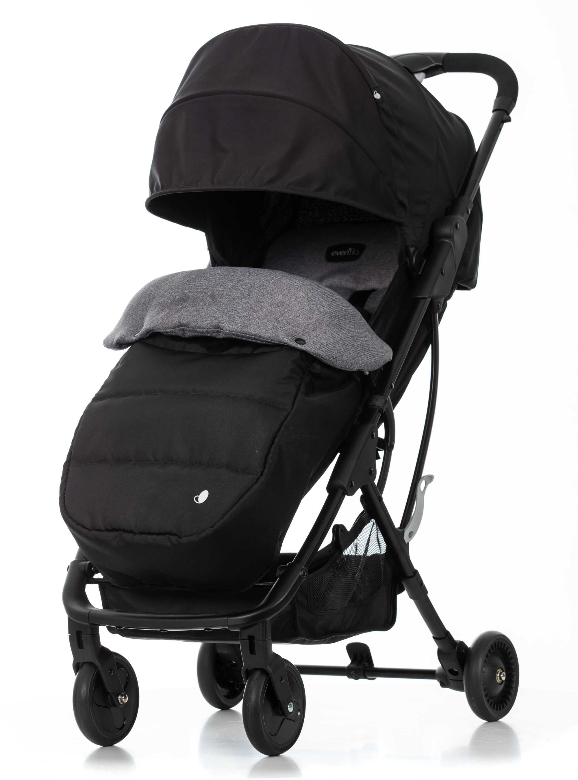 Коляска с накидкой Evenflo Zipon Plus Black-Grey купить,NaN