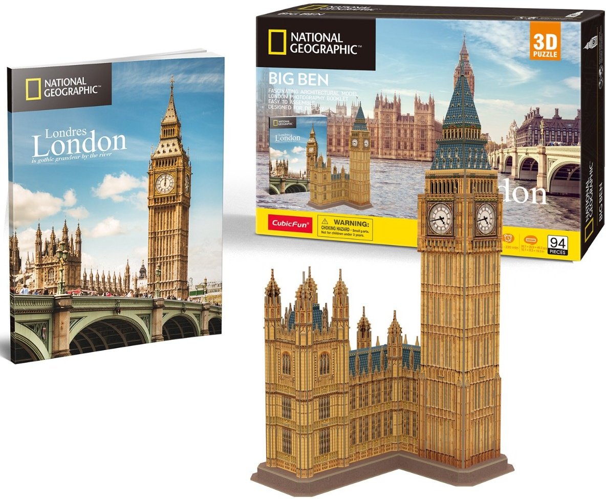 Пазлы CubicFun National Geographic Биг-Бен DS0992h 94 детали купить,NaN