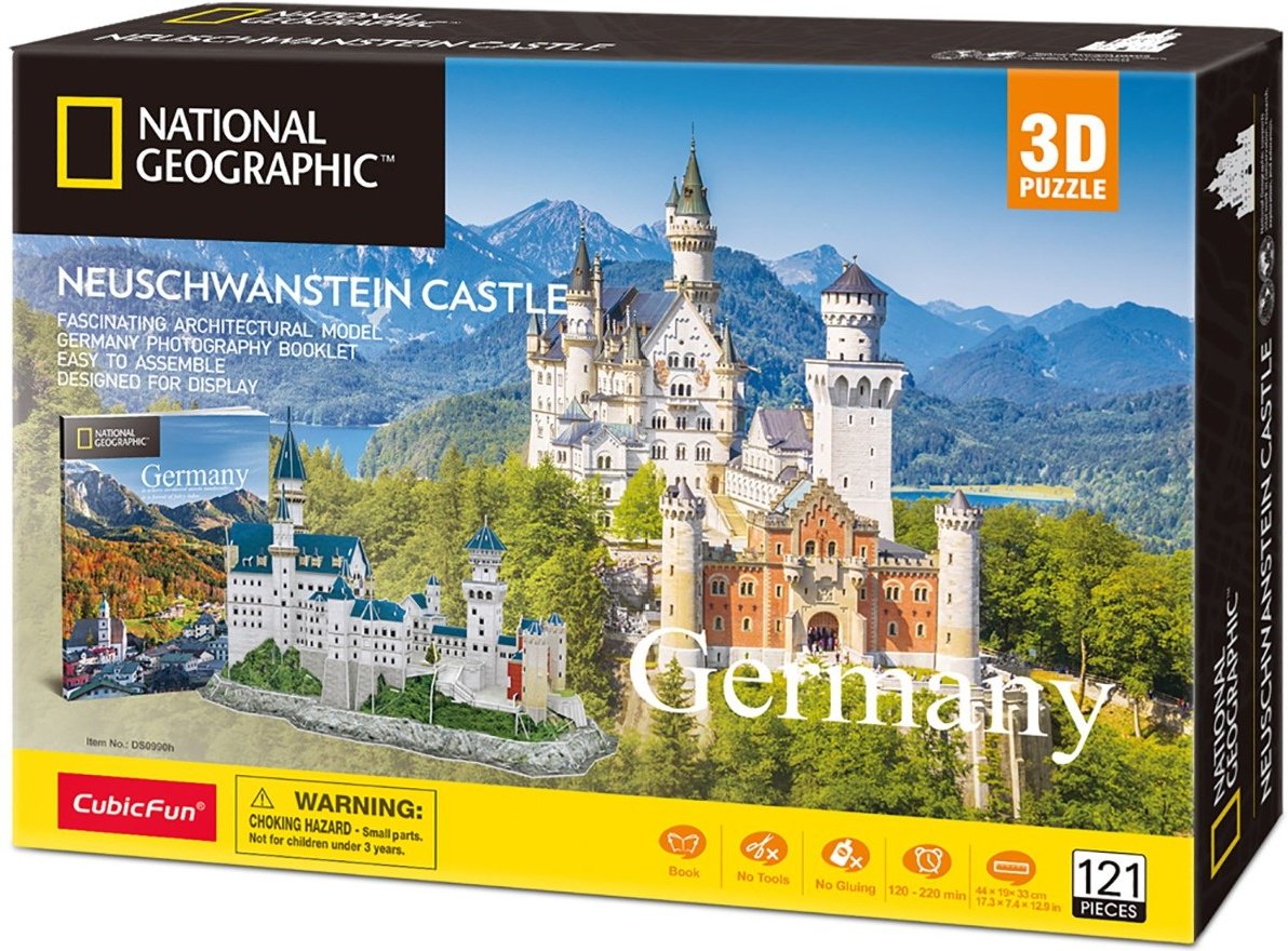 Пазлы CubicFun National Geographic Нойшванштайн DS0990h 121 деталей  купить,NaN