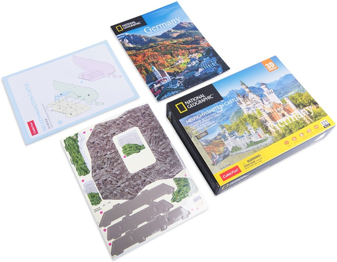 Пазлы CubicFun National Geographic Нойшванштайн DS0990h 121 деталей  купить,NaN