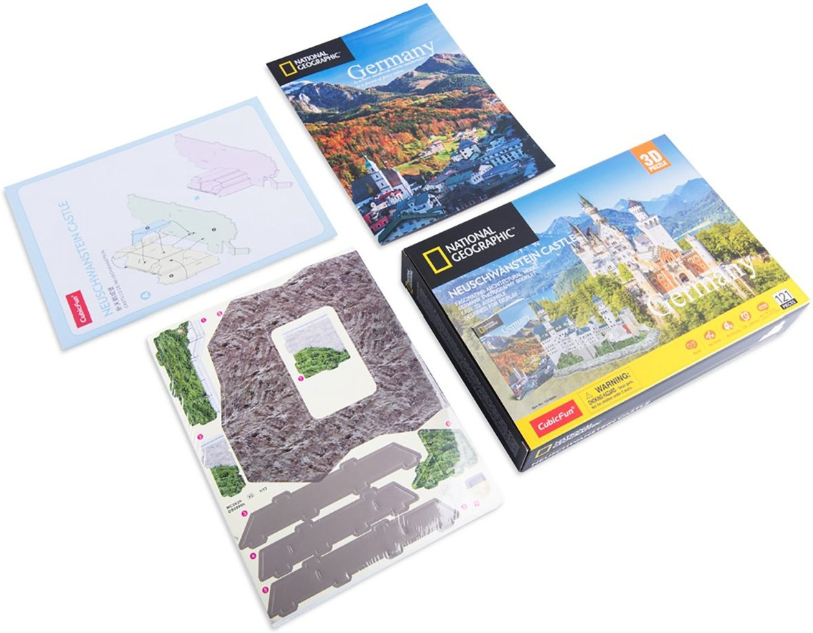 Пазлы CubicFun National Geographic Нойшванштайн DS0990h 121 деталей  купить,NaN