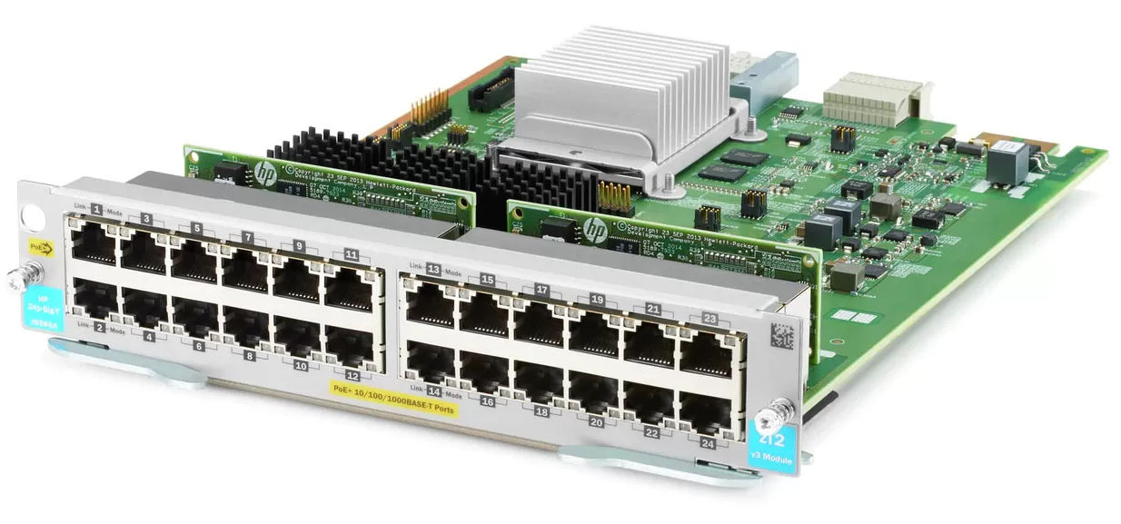 Модуль расширения HP Enterprise Aruba 24p 1000BASE-T PoE+ v3 zl2 Mod J9986A купить,NaN