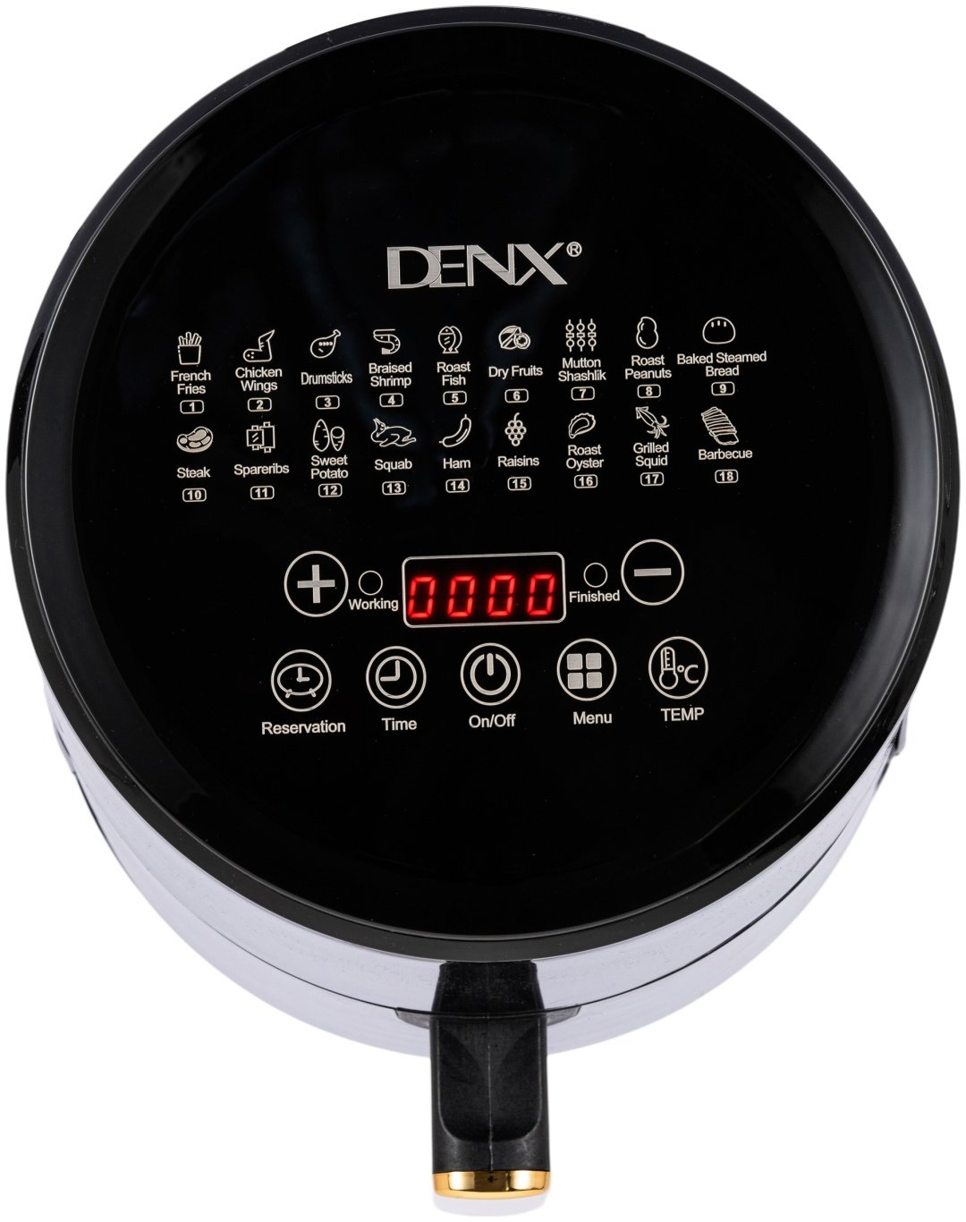 Аэрогриль сенсорный Denx DX1786 черный