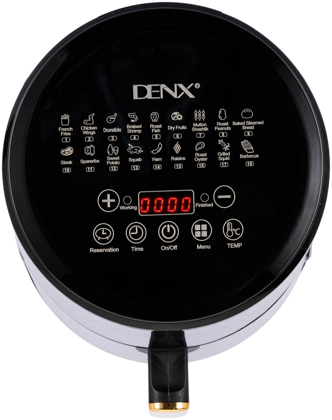 Аэрогриль сенсорный Denx DX1786 черный купить,40000