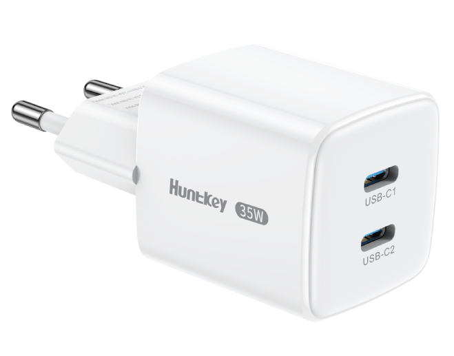 Зарядное устройство HuntKey G35 Pro USB Type-C 35 Вт белый купить,NaN