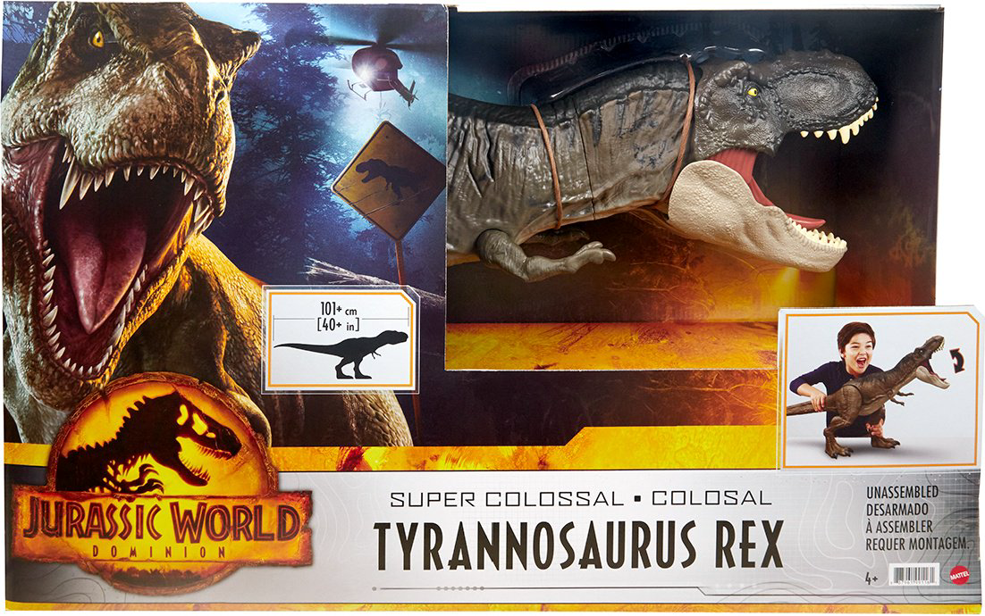 Фигурка Jurassic World Dominion Колоссальный Ти-Рекс HBK730 100см  купить,NaN
