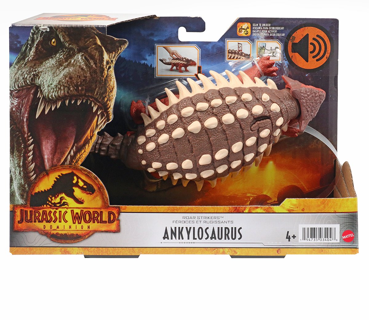 Фигурка Jurassic World Dominion Анкилозавр HDX17/HDX36 30см купить,NaN