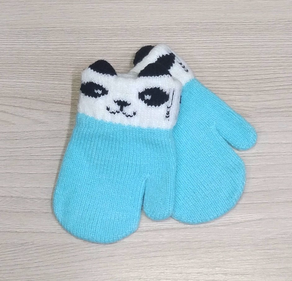 Варежки Gloves размер 11 голубой, бирюзовый купить,NaN