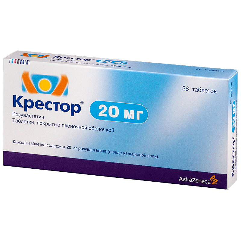 IPR Pharmaceuticals Inc. Крестор 20мг 28шт таблетки
