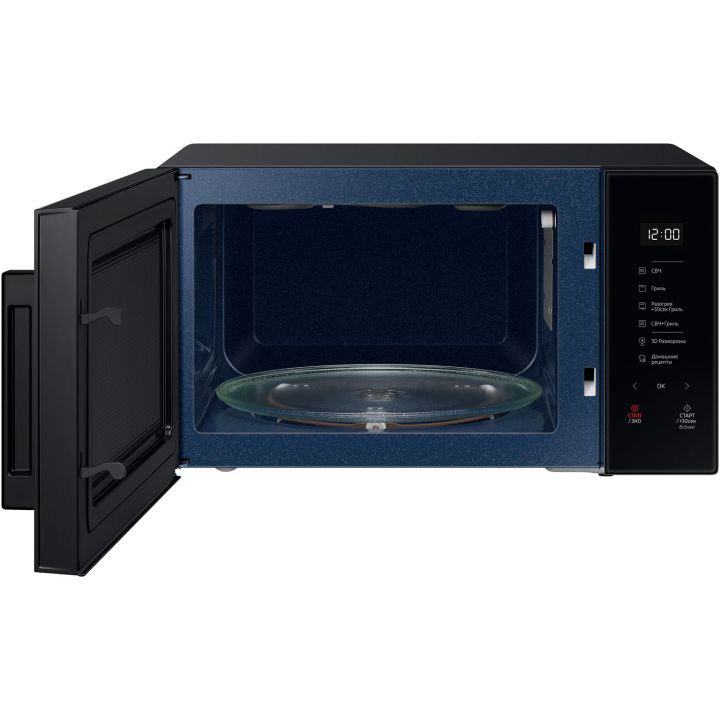 Микроволновая печь Samsung MG30T5018AK/BW черная купить,NaN