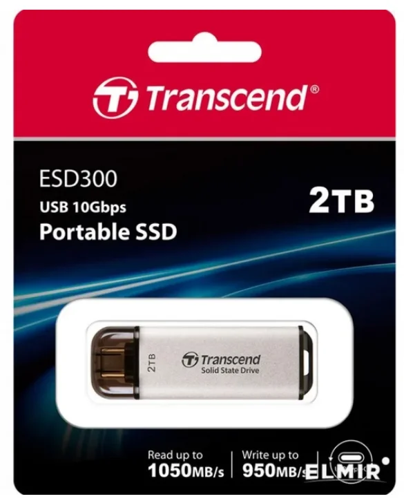USB флешка Transcend ESD300 TS2TESD300S 2Tb Silver купить,0