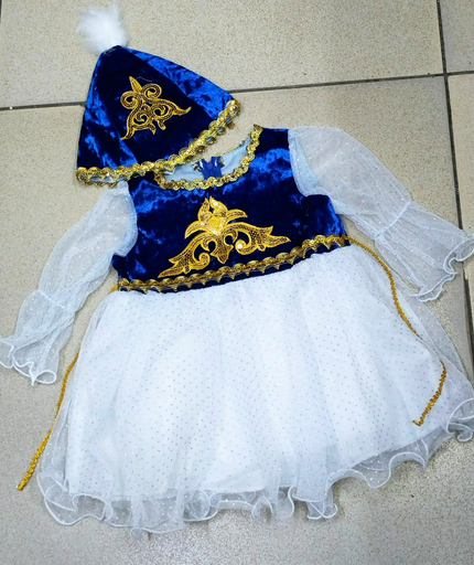 Комплект синий, белый